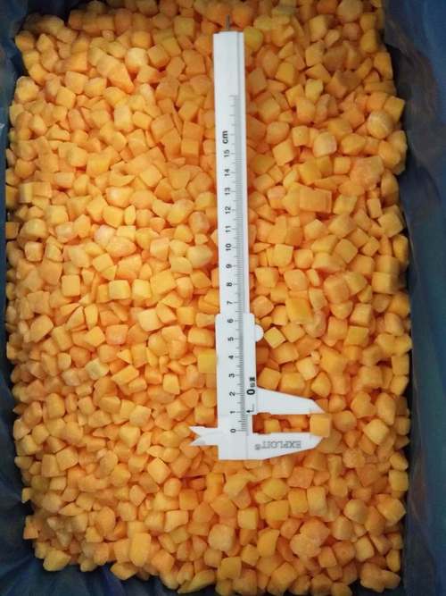 IQF 유기농 황도 다이스 벌크 포장 냉동 과일 물 펄프 통째 큐브 및 반쪽 달콤한 맛 보존 2