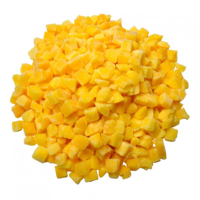 IQF 유기농 황도 다이스 벌크 포장 냉동 과일 물 펄프 통째 큐브 및 반쪽 달콤한 맛 보존 3