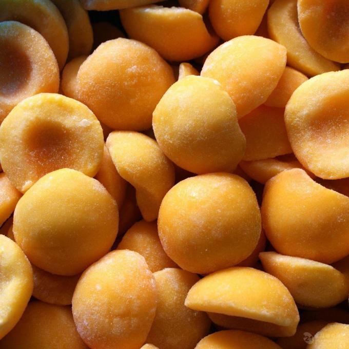 IQF 유기농 황도 반달 냉동 과일 달콤한 맛 대량 포장 보존수 펄프 통째 큐브 다이스 반달형 가능 0