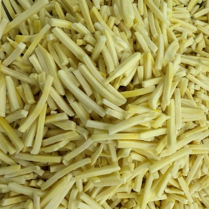 신선한 냉동 대나무 싹 Iqf 대나무 싹 스트립 프리미엄 품질 ISO BRC HACCP 승인 냉동 채소 0