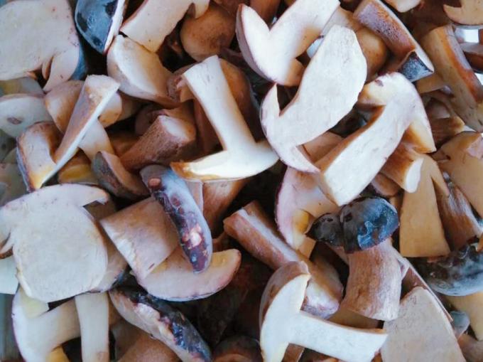 냉동 버섯 IQF BOLETUS EDULIS 등급 A 24개월 유효기간 ISO HACCP BRC KOSHER HALAL 인증 10톤 MOQ 1
