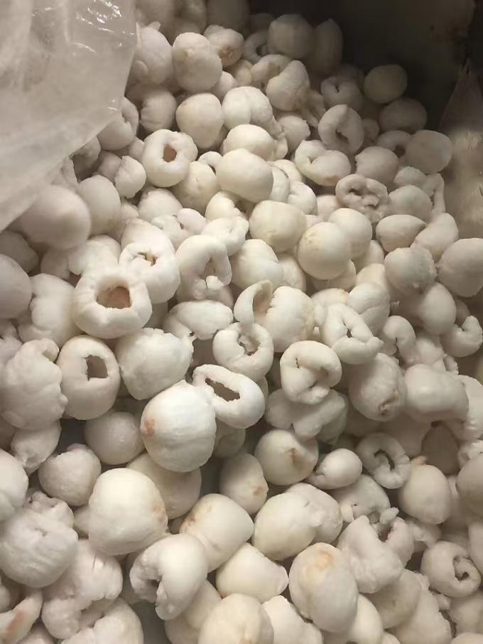 냉동 전체 껍질 벗겨진 리치 덩어리 카튼 포장재 IQF 달콤한 맛의 리치 과일과 망고 보존 과일 종류 3