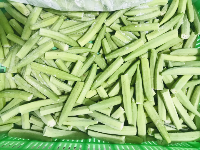 베트남산 냉동 숙녀 손가락 IQF 프리미엄 오크라 채소 통째 및 썰어서 요리용 도매 대량 공급업체 0